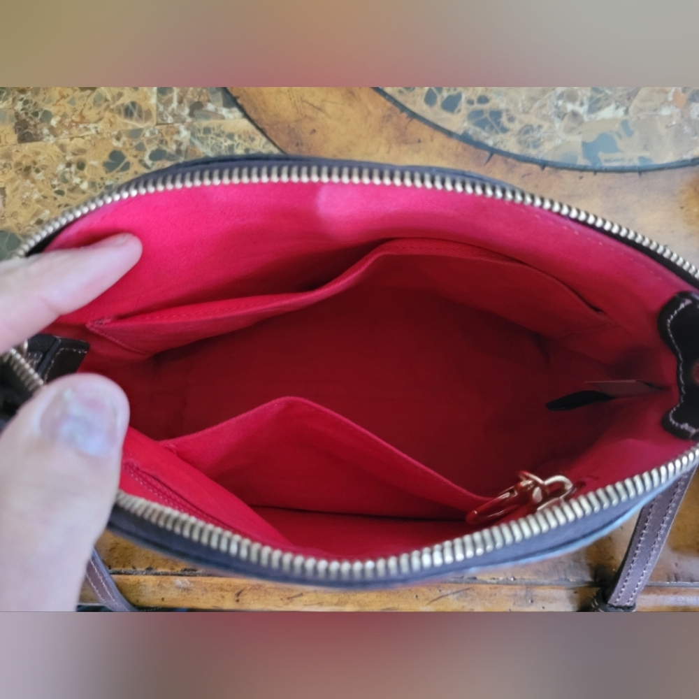 Dooney & Bourke Brown Crossbody Bag - Picture 7 of 10